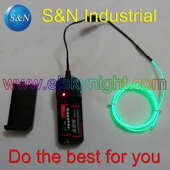 

Green el wire 1meter +EL inverter with led indicator free shipping