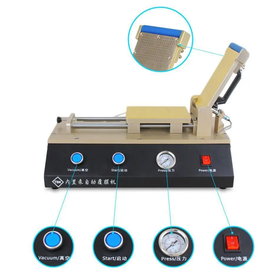 Top Automatic LCD Touch Screen Film OCA Laminating Machine With Built-in Compressor H# air compressor pressure controller switch air pressure automatic switch gyd20 2 type 380v 20a