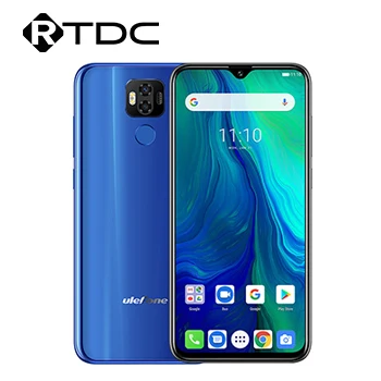 Мобильный телефон Ulefone power 6 19:5:9 FHD+ 6,3 ''Face ID Android 9,0 MTK67635V Восьмиядерный 4 Гб 64 Гб 6350 мАч NFC OTG