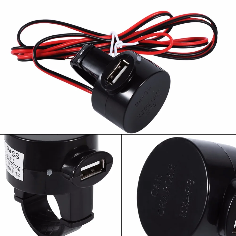 

Motorcycle Dual USB Waterproof Socket Charger Power Adapter Outlet Power 12V Mobile Phone Charger for DC 8-28V motorcycles
