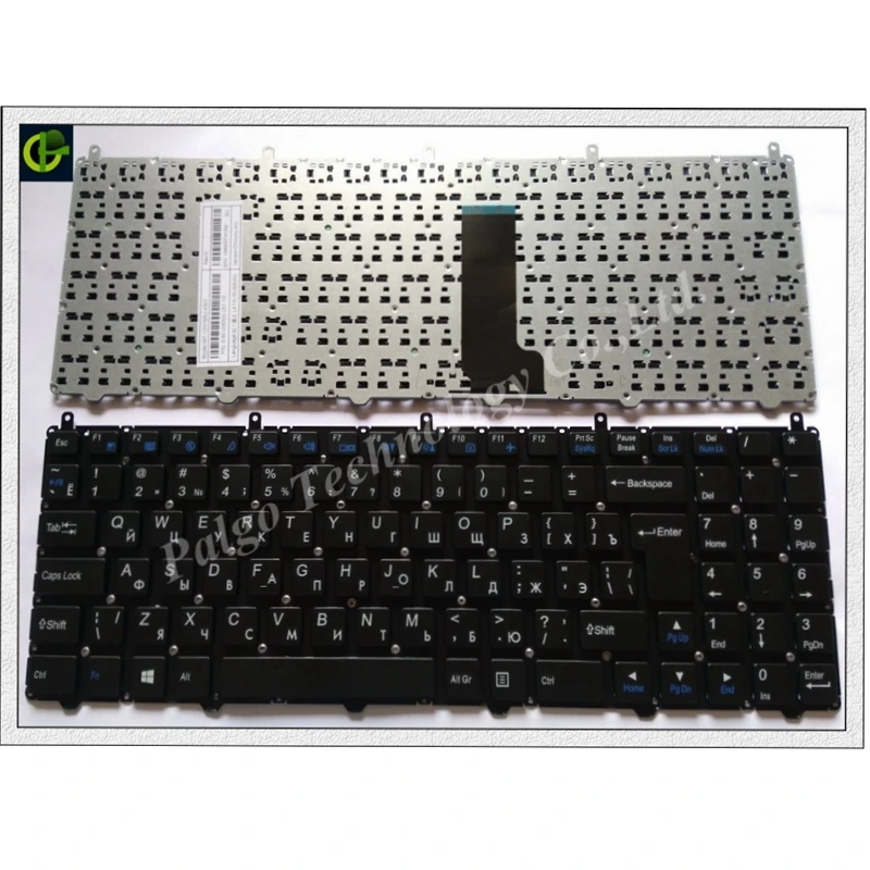 

Russian RU Keyboard for DNS Clevo W650SF W650RC W650RB 0170724 0170726 0801006 MP-13H86SUJ4303 Black