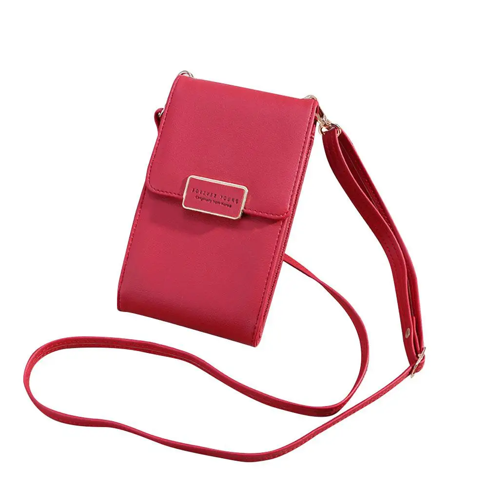 

Yfashion Korean Women Cellphone Bag Solid Sweet Girl Lady Crossbody Bag Female Mini Shoulder Bag