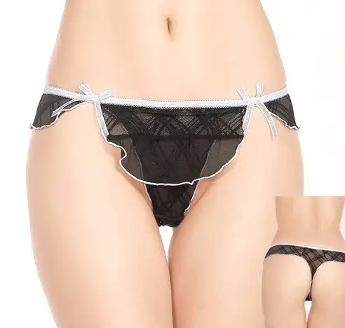 Sheer Black Panty Porn - US $5.8 |Backless panty sheer women black plaid free size polyester micro  thong free shipping sex porn g string à¹ƒà¸™ Backless panty sheer women black  ...