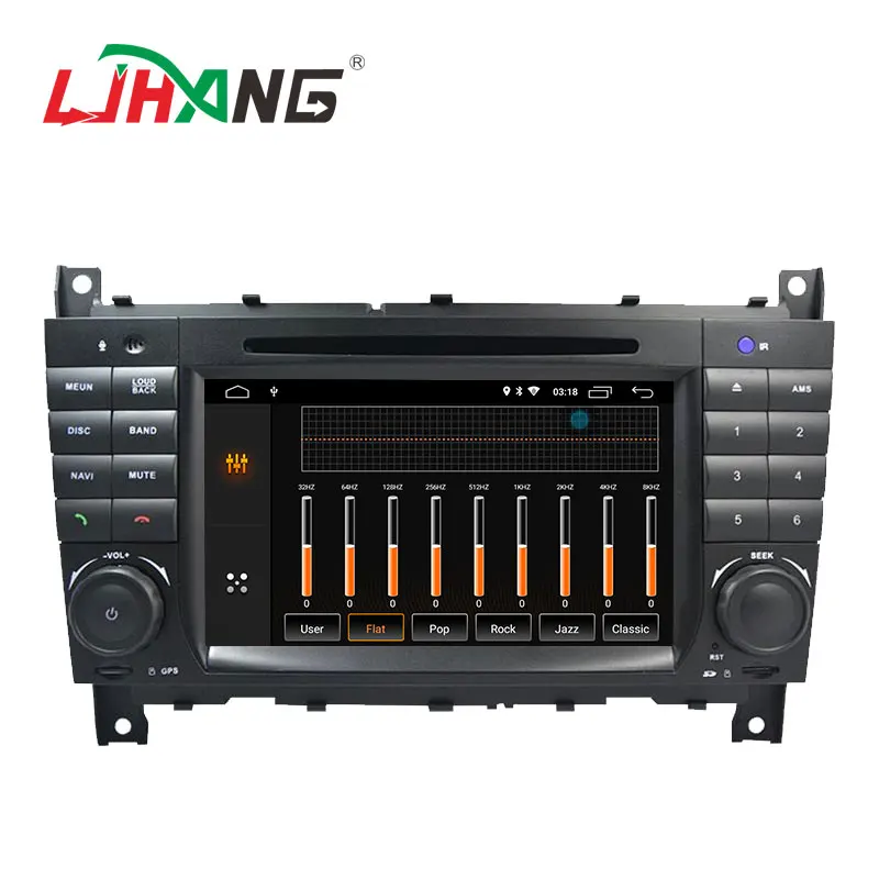 Clearance LJHANG Android 9.0 Car DVD Player Stereo For Mercedes Benz W203/CLK200/CLK22/C180/C200 GPS Navi WIFI 2 Din Car Radio headunit BT 2