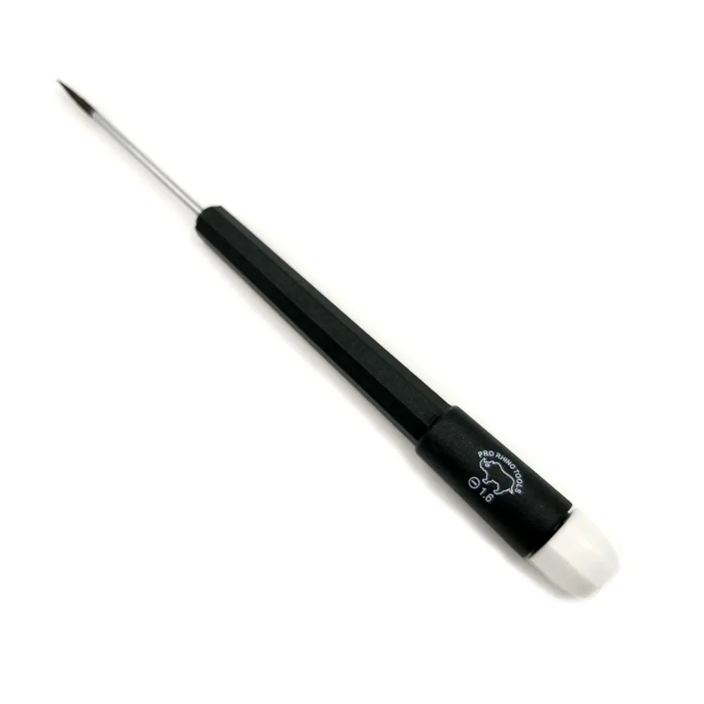 

1 pcs Japan RHINO Repair Tools RI-1.6 Slotted Screwdriver High Carbon Steel with Magnetic Precision 1.6mm Diameter 150mm Length