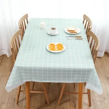 Nappe en plastique imprimée couleur rose, couverture de Table de fête d'anniversaire de mariage, tissu de bureau rectangulaire, lingette imperméable
