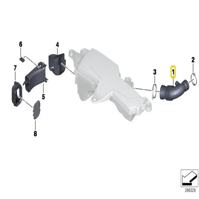 1-piece-Air-Duct-Filtered-Pipe-for-BMW-F20-F21-F30-114i-116i-118i-316i-320i (4)