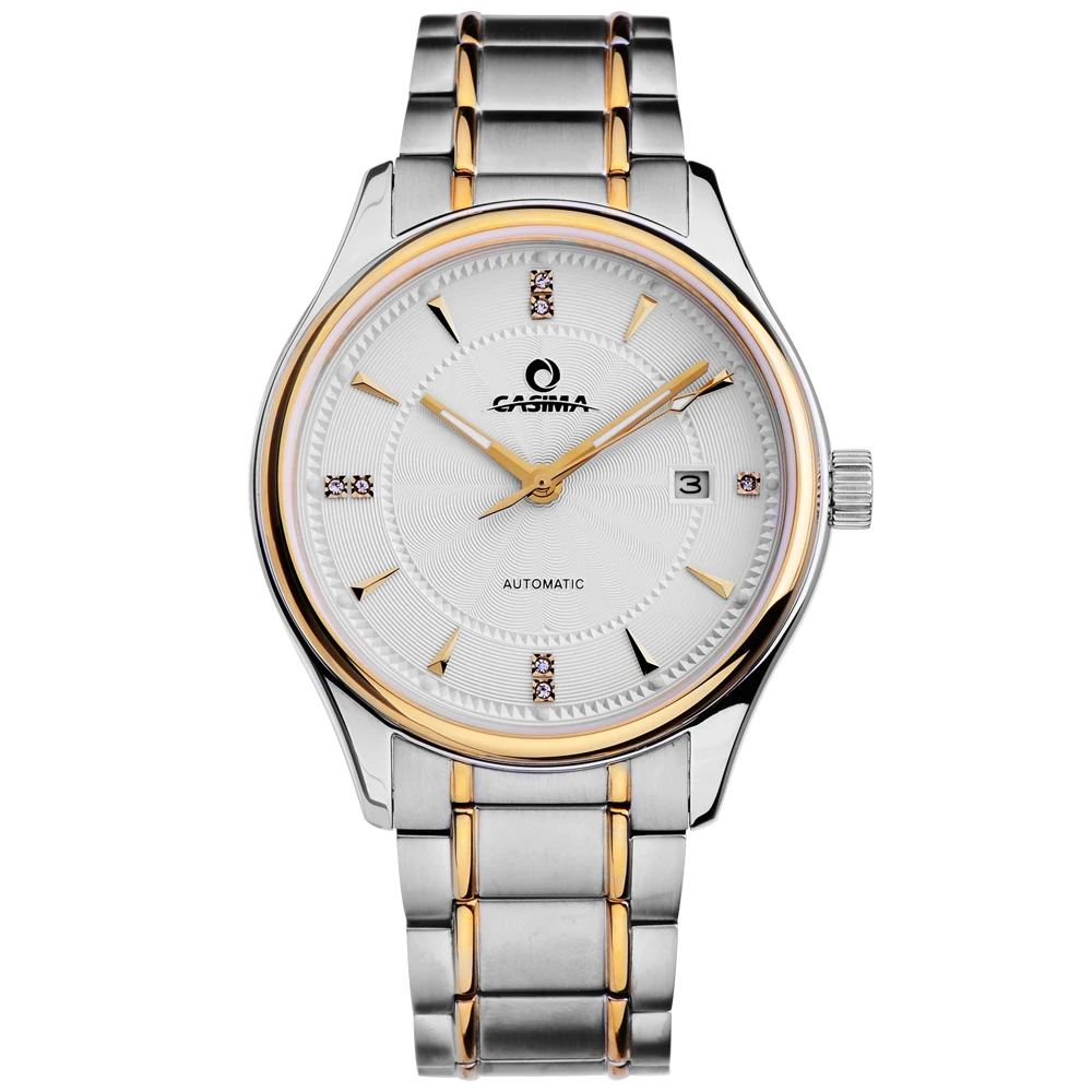New design luxury brand watches men Automatic mechanical fashion business dress classic watch gold waterproof 100m CASIMA #6905
