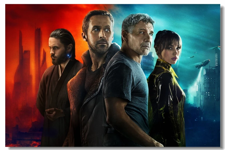 Custom Canvas Wall Decal Blade Runner Poster Blade Runner 49 Wallpaper Harrison Ford Mural Robin Wright Wall Decoration 0218 Wall Decor Wall Decalsblade Runner Poster Aliexpress