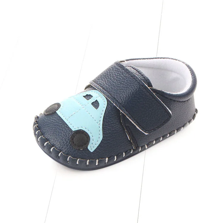 Обувь для новорожденных, От 0 до 2 лет девочек, удобная обувь для мальчиков с мягкой подошвой, детские мокасины, обувь для первых шагов - Цвет: With deep blue car