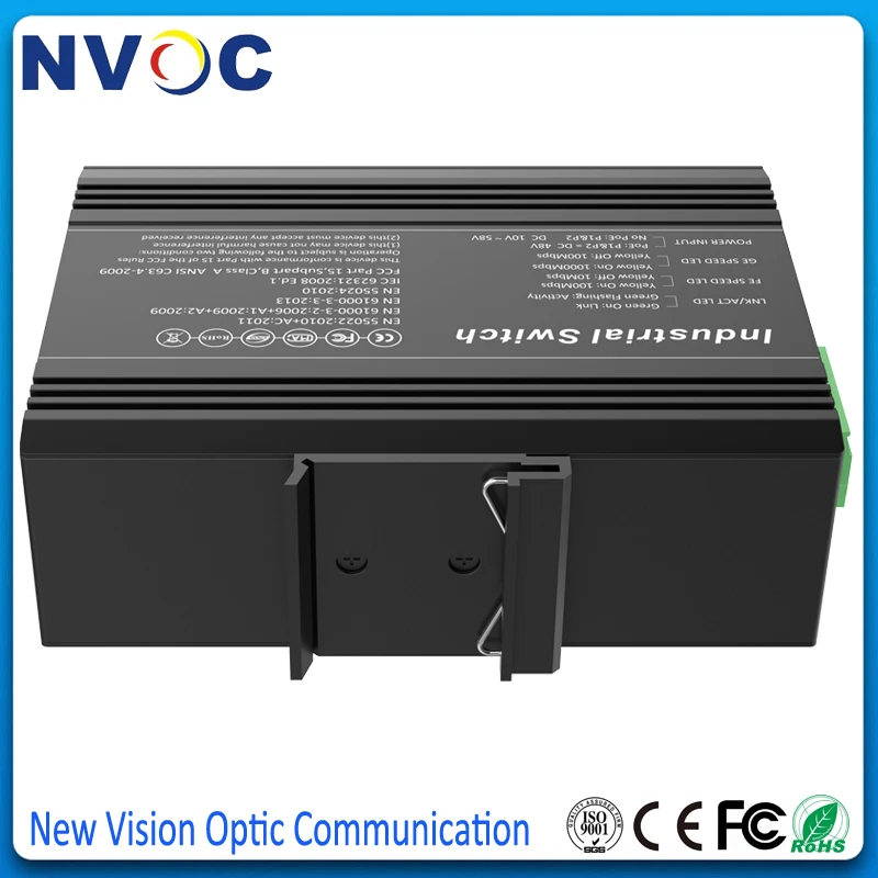 1 двойной волокно+ 1POE RJ45 IEEE802.3af/при температуре не выше 1000 м коммутатор питания через Ethernet, 1310,20 км, SC, 10/100/1000 м 12-48VDC промышленный POE приемопередатчик оптической связи