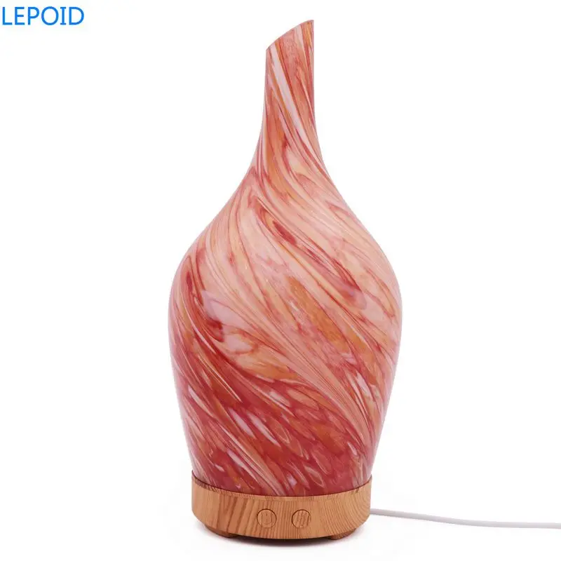 

LEPOID USB Air Humidifier Aroma Essential Oil Diffuser Ultrasonic Purifier with Marble LED Lights for Office Home Bedroom 100ml