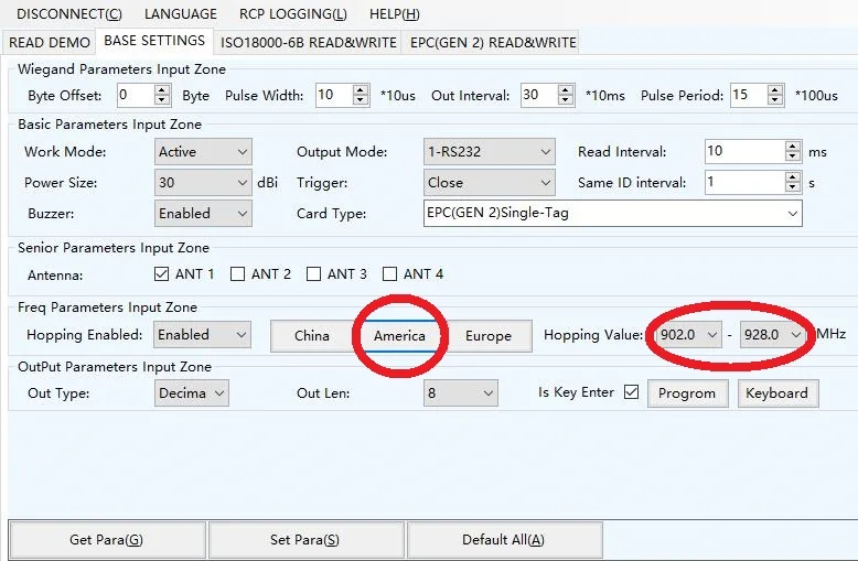 UHF RFID считыватель карт 25 м длинный диапазон, 12dbi антенна RS232/RS485/Wiegand чтение 25 м интегративный UHF RFID считыватель - Цвет: US frequency