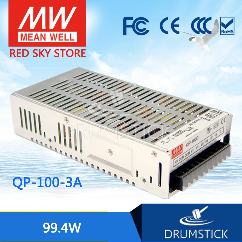 Advantages MEAN WELL original QP-100D meanwell QP-100 99.4W Quad Output with PFC Function Power Supply