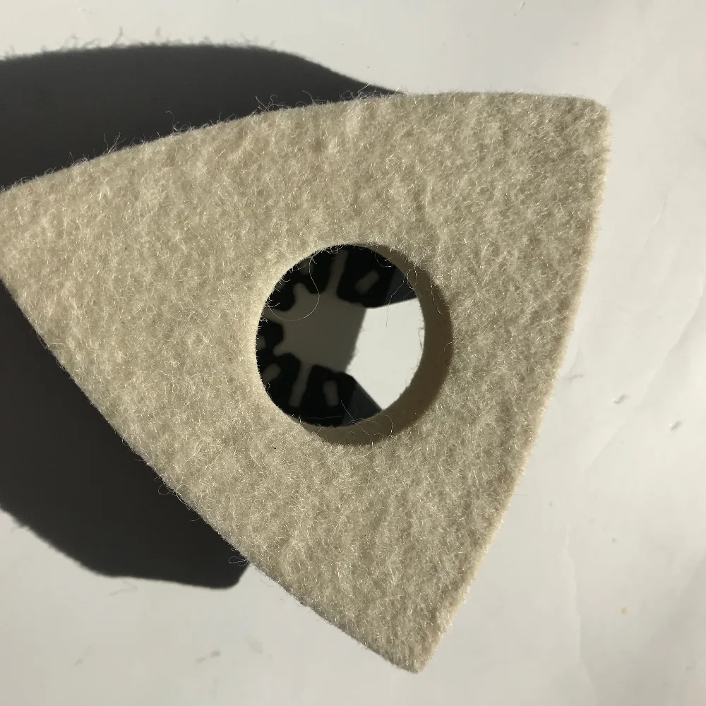 

Free shipping 1pc 80mm wool polishing pad for most of popular multifunctional oscillating machines electric tools polishing use