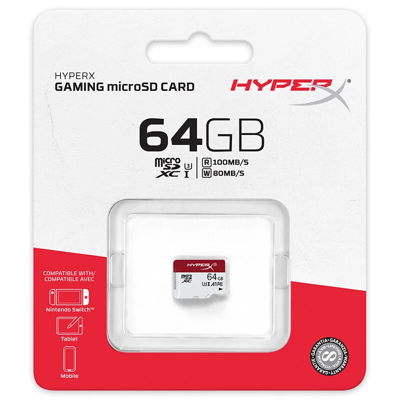 Оригинальная игровая Карта памяти kingston HyperX HXSDC, новая карта Micro SD, 64 ГБ, 128 ГБ, 256 ГБ, класс 10, SD, Мини карта для телефона и игровой машины