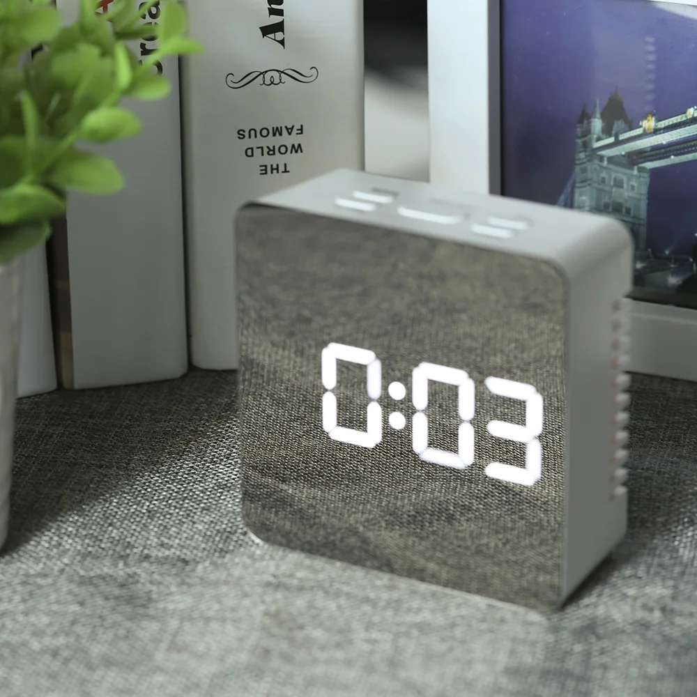 TFBC Led Alarm Clock Digital Electronic Led Mirror Clock Multifunction Temperature Snooze Large Display Home Decor TFBC Led Alarm Clock Digital Electronic Led Mirror Clock Multifunction Temperature Snooze Large Display Home Decor