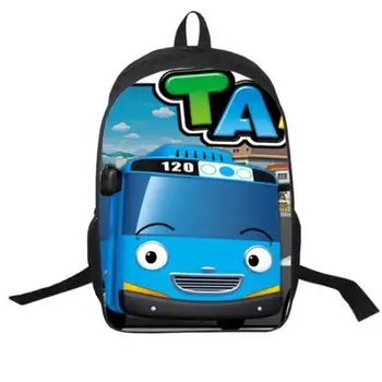 

2018 Women Bags moive Tayo car prints Backpack Students School Bag For Girls Boys Backpacks mochila Private customize