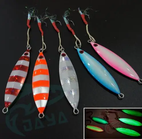

Slow jigs 100g/100MM Iron Metal noctilucence Lures Bait Iron Jigs Saltwater / boat fishing lure 1 piece