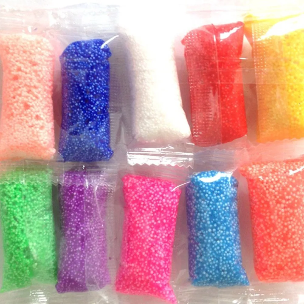 

10Pcs/Set Colorful Slim Toys Kit Snow Mud Sludge Flake Foam DIY Stress Relief Funny Squeeze Slime Scented Kids Toy Dropshipping