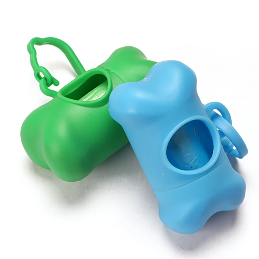 

Bone Shape Pet Dog Poop Cleaning Bag Dispenser Garbage Bags Storage Box Pick Waste Up Container Case Holder Outdoor Supplies
