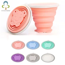 300 мл Путешествия чашки нержавеющая сталь Силиконовые Выдвижной складывающиеся чашки телескопическая складной кофе чашки Спорт на открытом воздухе