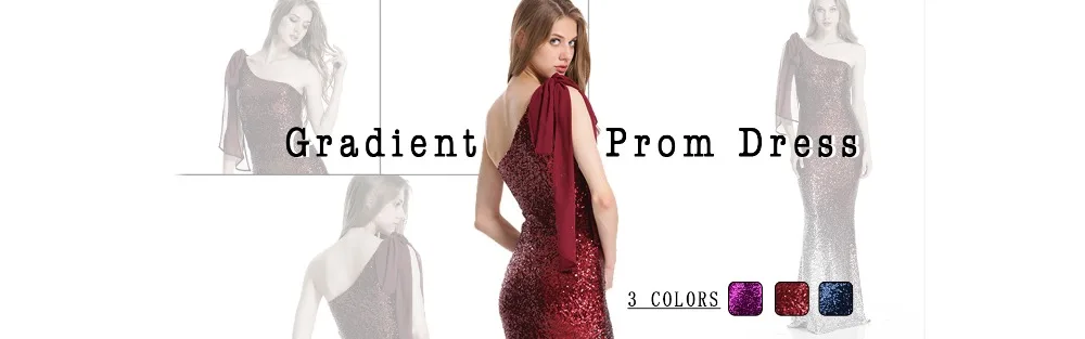 Angel-Fashion, женское плиссированное платье на одно плечо, комбинированное, градиентное, с блестками, контрастный цвет, черный, красный, с разрезом, вечерние платья 446 286