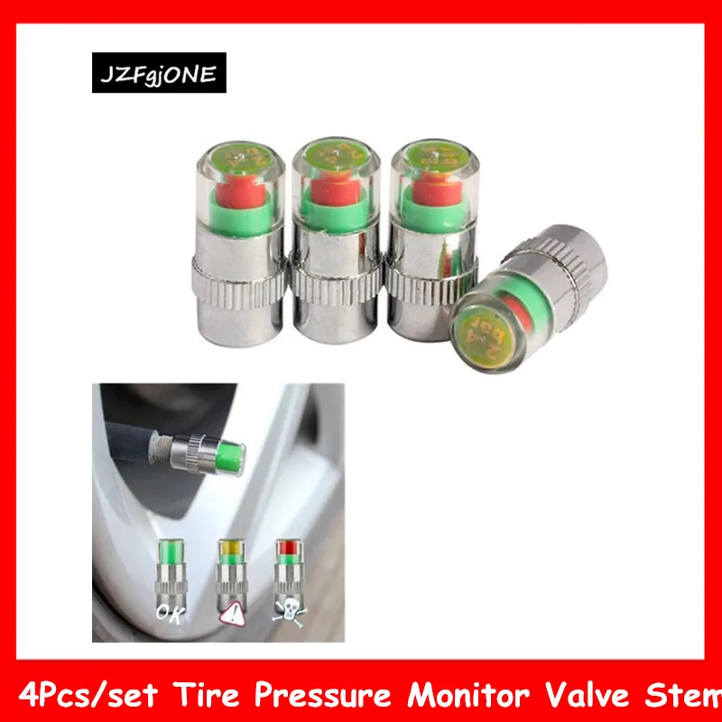 

4Pcs/set Cars Tire Air Pressure Monitor Alert Indicator Tire Valve Cap Gauge for Car Accessories