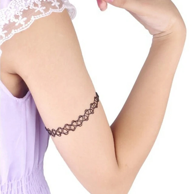 vintage stretch tattoo elastic bracelet choker simple design vintage stretch tattoo elastic bracelet choker simple design