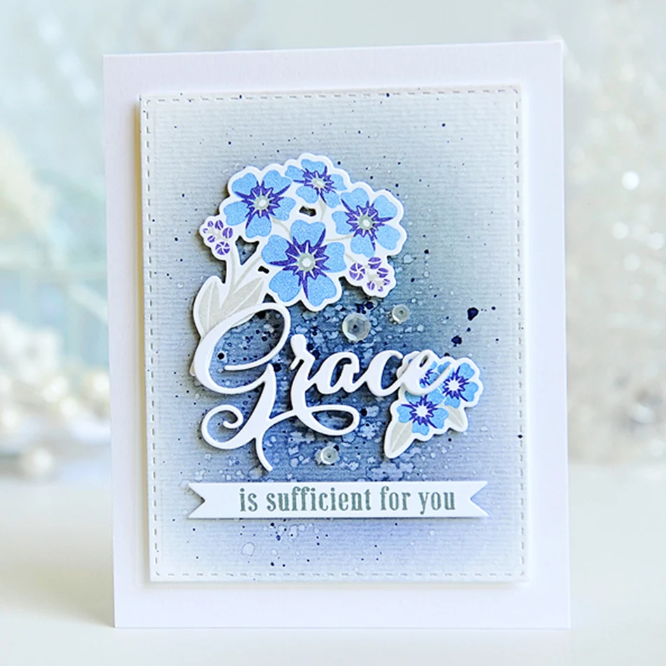 GJCrafts Грация слова штампы письмо металла резки Новый 2019 для изготовления карт