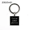 2022 new Corporate club LOGO Photo Batch Customized Glass Keychain Children's Gift Family Couples Commemorative Jewelry Handmade ► Photo 2/6