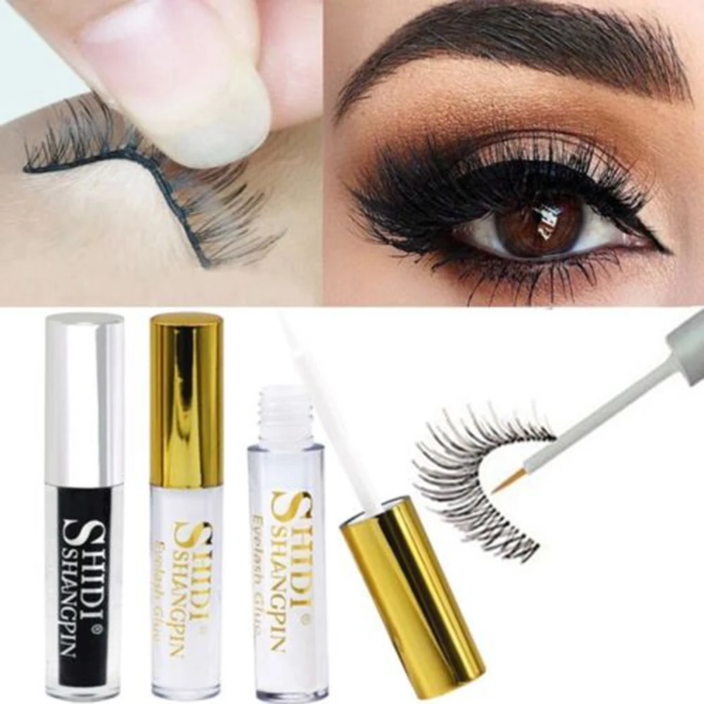 False eyelash glue Hypoallergenic low-irritation eyelash glue 5ml white glue black glue