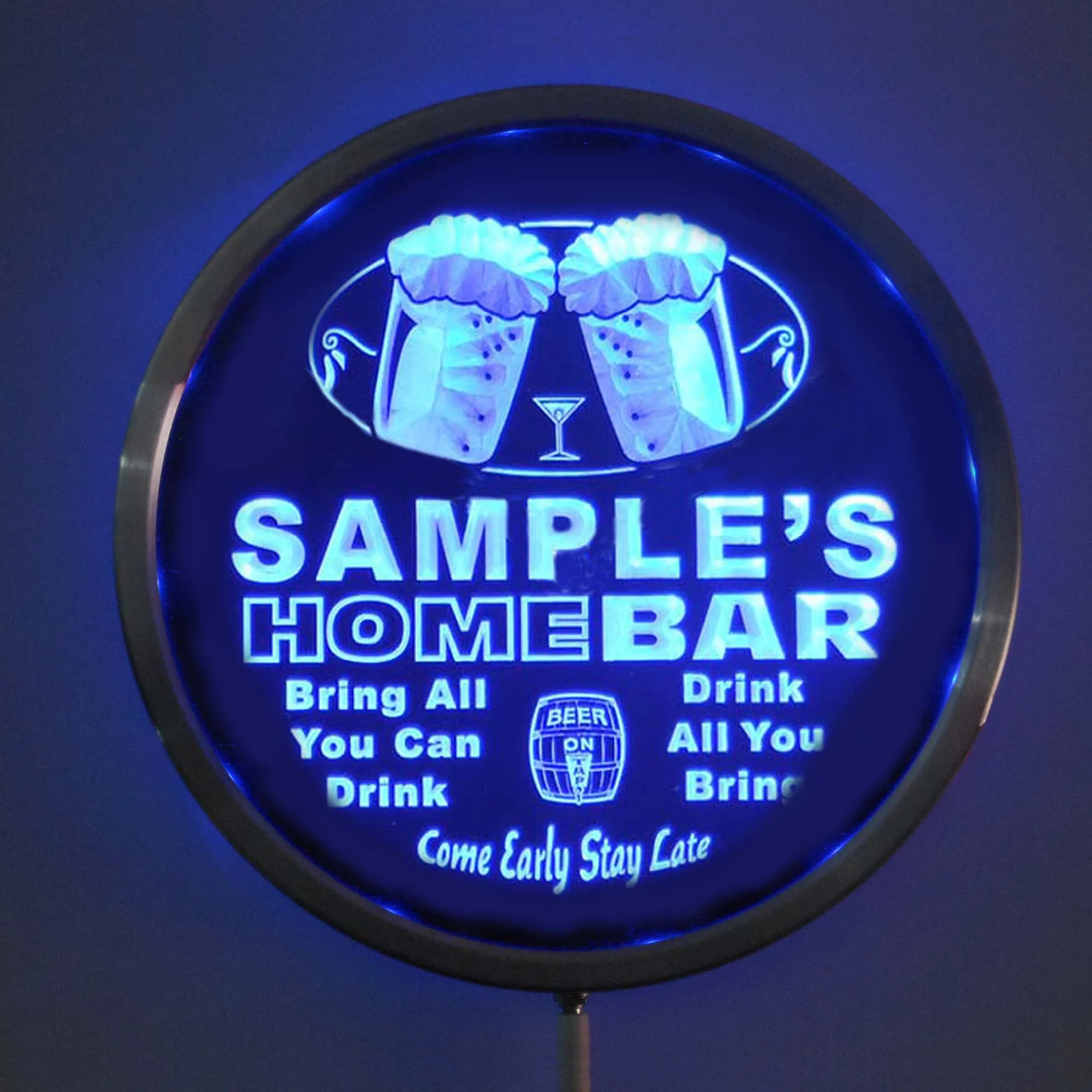 Custom Home Bar LED / Neon Sign (5 sizes, 7 colors)