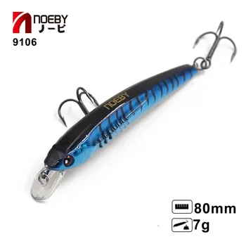 

NOEBY Fishing Floating Minnow Lure 70mm 6.5g 3D Eyes Lifelike Wobbler Hard Bait with Sinking Fishing Tackle