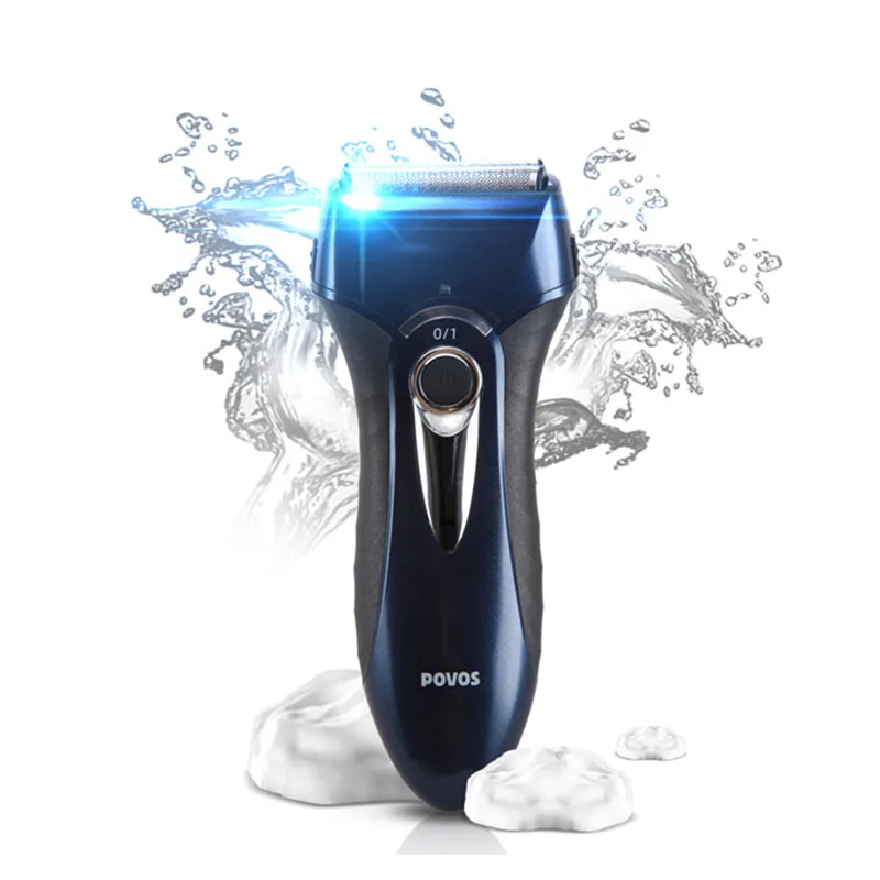 Rechargeable Electric Shaver for men Triple blade Washable face Shaving razor Beard trimmer 1.5 hours charge POVOS PS8108 Rechargeable Electric Shaver for men Triple blade Washable face Shaving razor Beard trimmer 1.5 hours charge POVOS PS8108