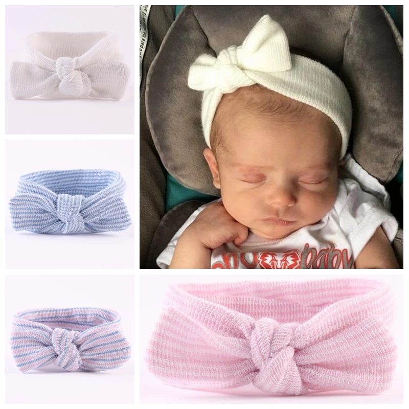 Rabbit Ears Hairband Bow Knot Headband For Newborn Baby Girls Hair Accessories