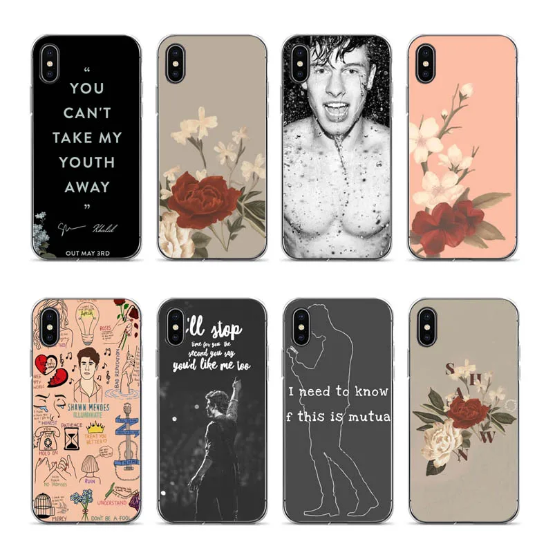 Чехол OUTMIX Shawn Mendes из ТПУ для iPhone 6 6s 7 8 X 5 5S SE plus XR XS max мягкий силиконовый чехол |