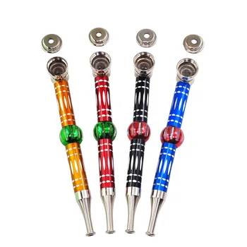 

1 Pc Aluminum alloy Smoking Pipes Tobacco Pipe Grinder Smoke Narguile Hookah