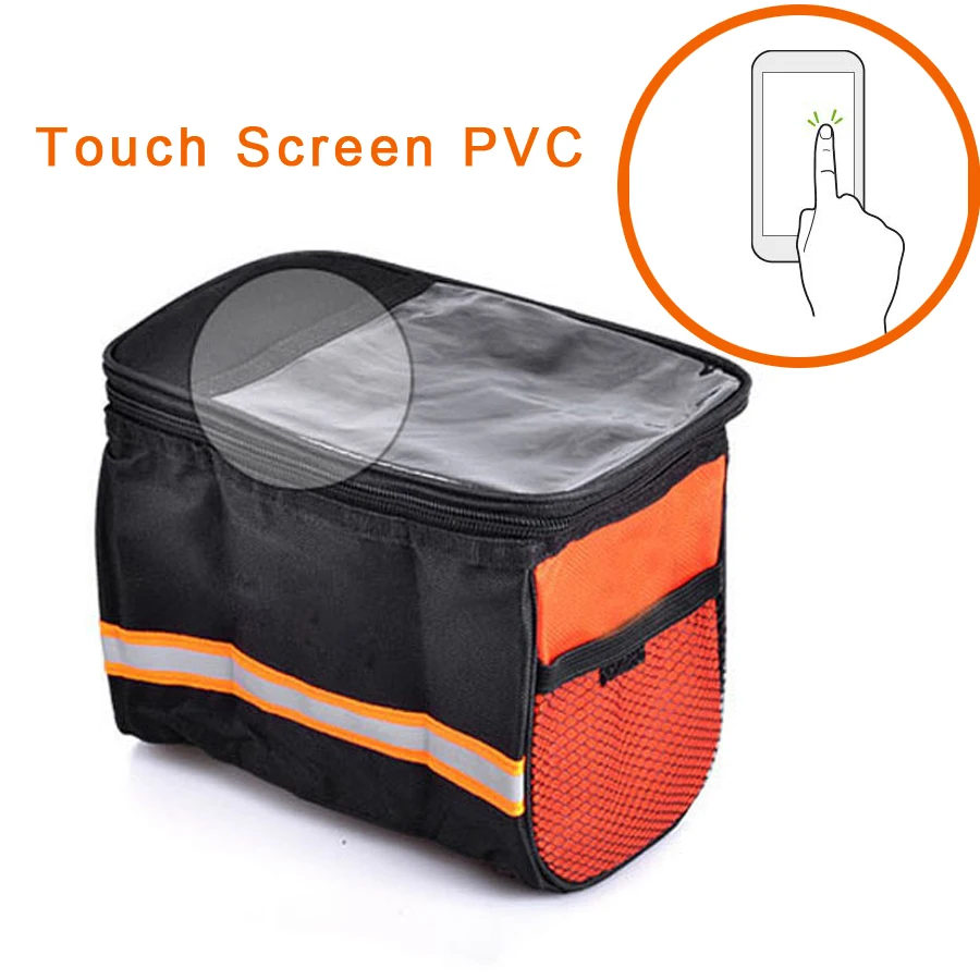 Sale NEWBOLER Outdoor Sports Children Front Bicycle Bags Bike Kid Cycling Front Basket Pannier Frame Tube Handlebar Bag 2
