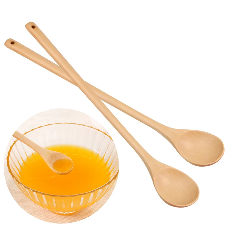 

Mini Wooden Spoon Western Disposable Spoons Tableware Tool Kitchen Cooking Teaspoon Condiment Utensil Coffee Spoon