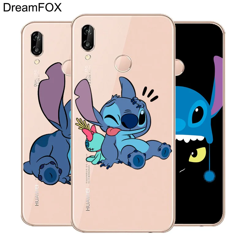 

DREAMFOX N115 Lilo & Stitch Soft TPU Silicone Cover For Huawei Honor 6A 6C 7X 9 10 P20 P30 Lite Pro P Smart Case