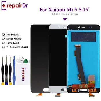 

DHL 10PCS For Xiaomi Mi 5 LCD Display Touch Screen Digitizer Panel 5.15 inch For Xiaomi Mi5 LCD Screen Replacement No Logo
