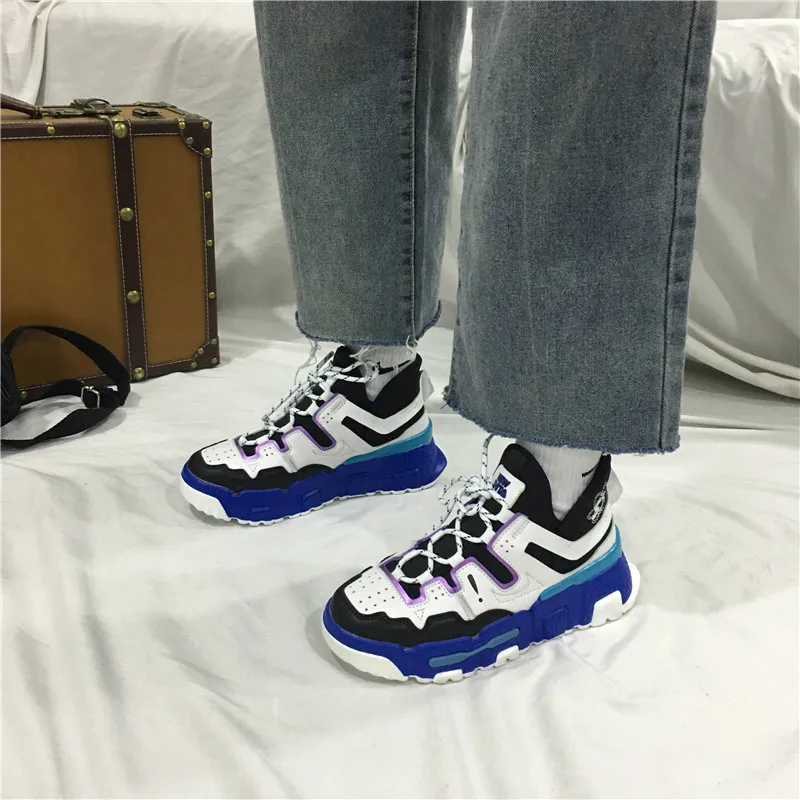 

Vintage Dad Men Sneaker Hip Hop Street Kanye Fashion West High Top Light Breathable Casual Shoes Men Sneakers Zapatos Hombre#700