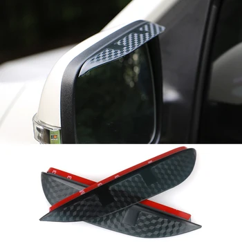 

Car Styling Carbon rearview mirror rain eyebrow Rainproof Flexible Blade Protector Accessories For Subaru XV 2014