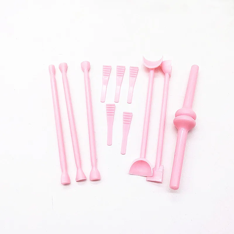 11PcsSet Fondant Cake Carving Tools Eye Mold Tool Sugarcraft Plastic Fondant Cutter Cake Decor Mould Wrinkle Printing Mould2