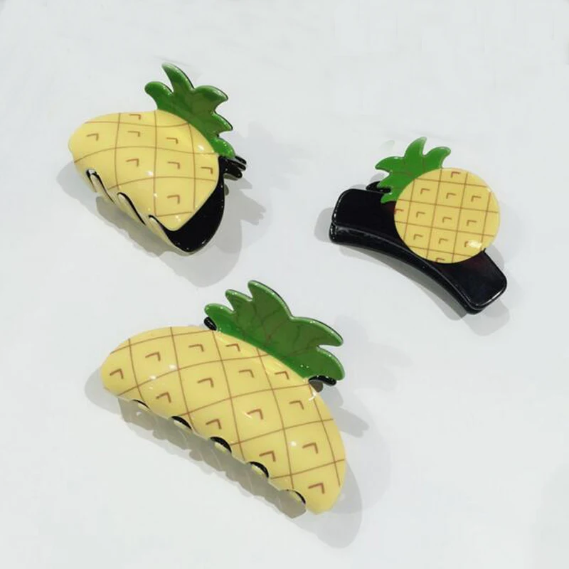 

New Large Hair Clamps Acetate Hair Crab Clamp Claw Clip Fruit Barrette Crab Hair Claws for Women Accessories Jaw Clips Hairpins