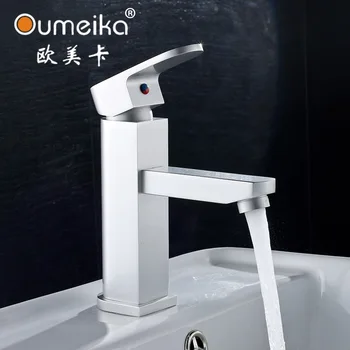 

Hot and cold space aluminum washbasin single hole cold and hot faucet