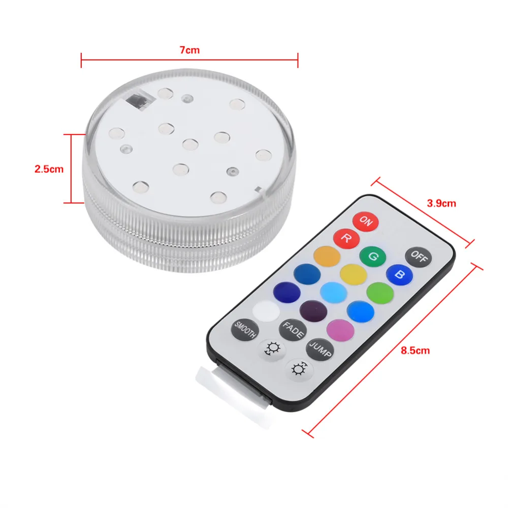 Bunte 10 Led Aquarium Tauchen Licht Mit Fernbedienung Batterie Wasserdichte Unterwasser Elektronische Beleuchtung Fisch Lampe Aquarium Led Lighting Suppliers Light Led Aquariumaquarium Lighting Accessories Aliexpress