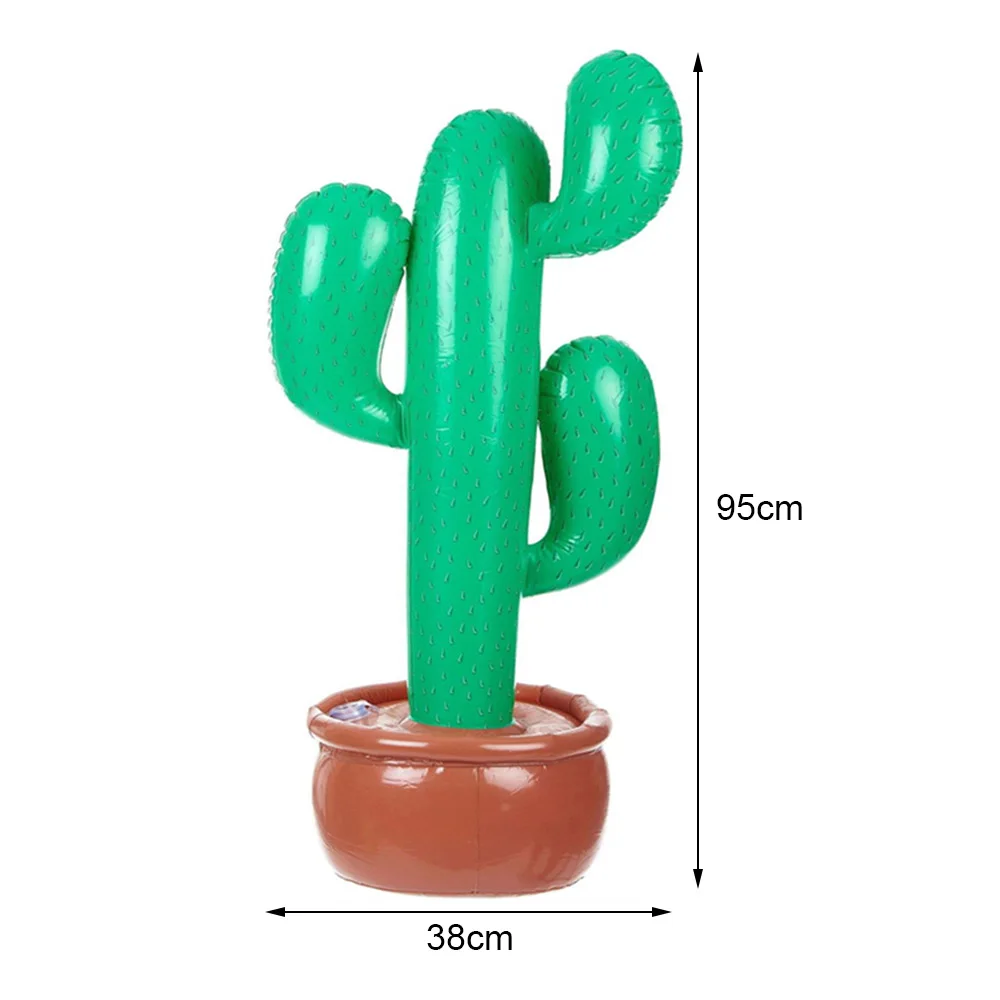 wonderful  Summer beach toy Inflatable cactus Beach Sand Toys Wild West Mexican Hawaiian Fancy Dress Party clu