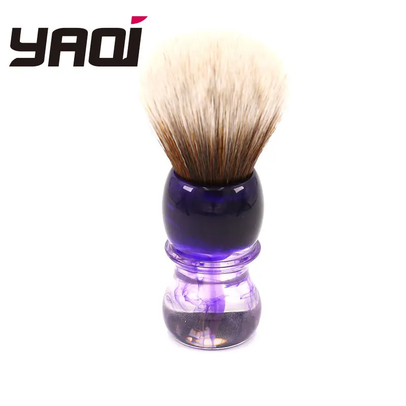 Yaqi фиолетовая Haze Mew коричневая синтетическая ручка Мужская Борода бритвенная щетка